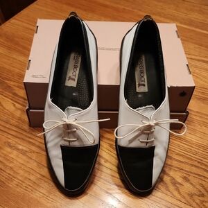 Bass Black and White Oxford Shoes